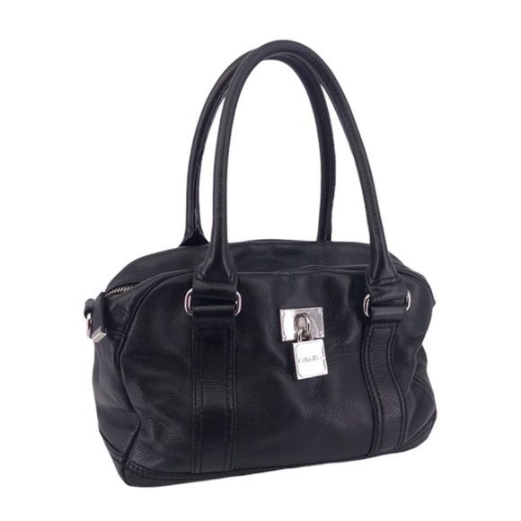 Calvin Klein Black Soft Pebbled Leather Satchel with detachable shoulder strap - Picture 2 of 13